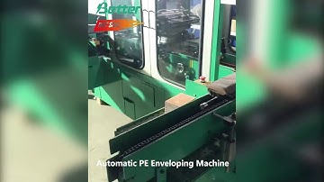 PE separator enveloping and stacking machine