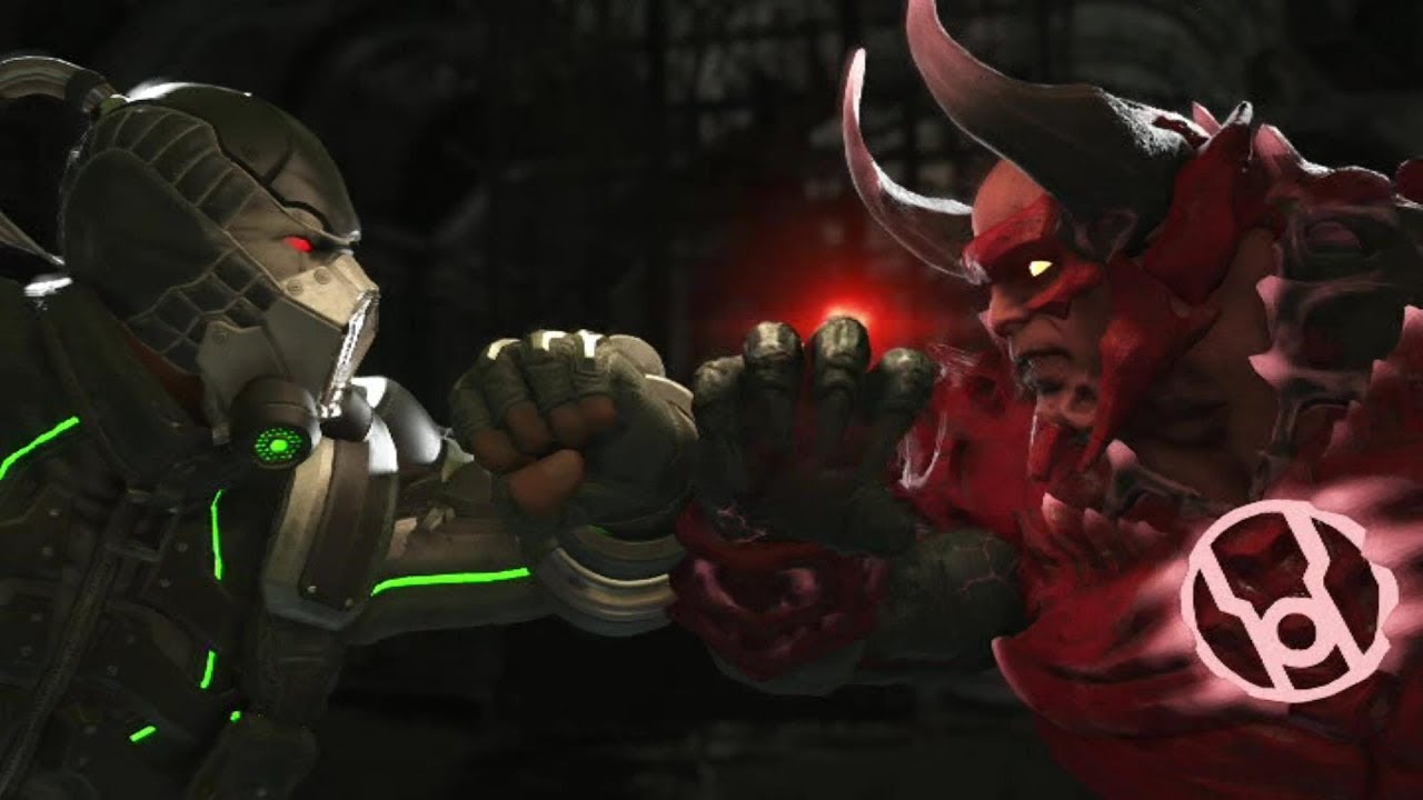 Injustice 2 : Bane Vs Atrocitus - All Intro/Outros, Clash Dialogues, Super Moves