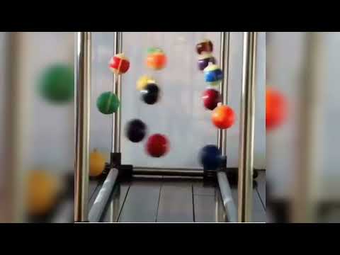Pendulum snake | Beautiful physics experiment. Pendulum Dance