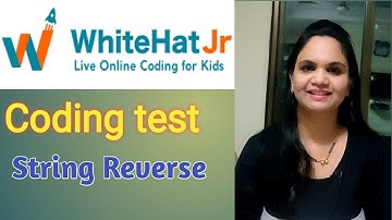 Whitehat jr coding test question || string reverse