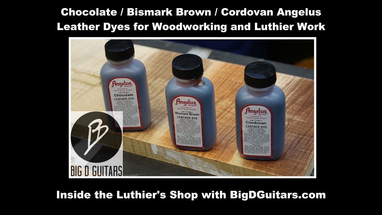 Cordovan / Bismark Brown / Chocolate Angelus Leather Dye for Woodworking  and Luthier Work 