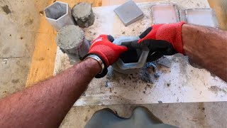 Making Concrete Coasters and Vessels ||  POV