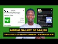 How to get crypto community manager jobs