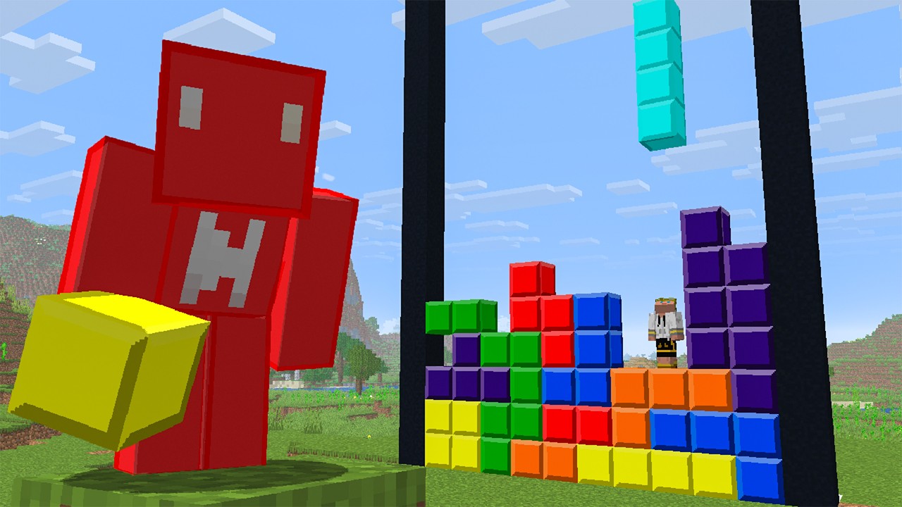 I Trapped My Friend In Tetris Minecraft