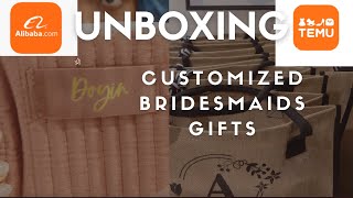 TEMU & ALIBABA Unboxing: $300 Personalized, Affordable BRIDESMAIDS Gifts Revealed