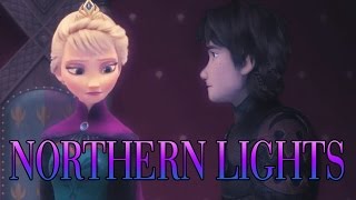 Elsa (+Hiccup) — Northern Lights [Non/Disney Crossover]