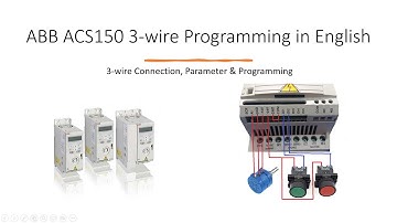 ABB ACS150 Drive 3- Wire Macro Programming in English