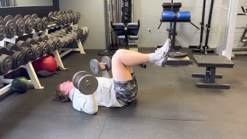 DB Dead Bug Floor Press