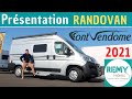 PRIX MINI ! Présentation RANDOVAN Font Vendôme "Modèle 2021" *Instant Camping-Car*