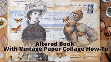 Altered Book Layout With Collage How-to + Free Printable