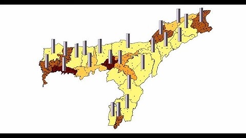 Thematic representation of multiple layers of spatial information in a single map