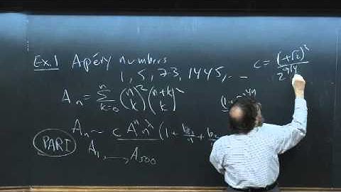 Asymptotics - Don Zagier - 2014