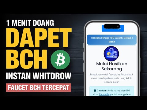 Claim Bitcoin Cash Gratis Tanpa Modal ⚡ Terbukti Membayar! | Faucet Bitcoin Cash Tercepat 2025