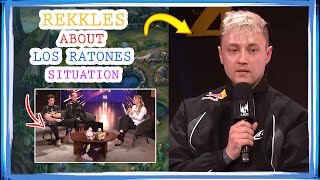 LR Rekkles About LOS RATONES Situation 🤔 [LR vs GX]
