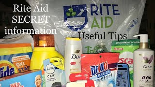 My RiteAid “SECRET” Useful & Helpful Information & Coupon Shopping Haul Video Week Ending 10/07/2023