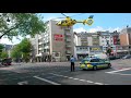 Hubschrauber landet in Aachen Innenstadt beim Bushof