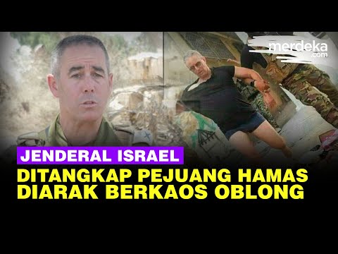 Penampakan Jenderal Israel Diarak Pejuang Hamas Cuma Pakai Kaos dan Celana Pendek