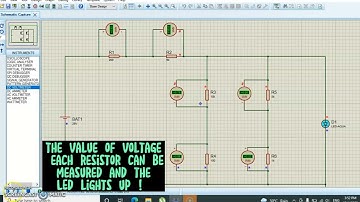 How to find value of voltage and current in series-parallel circuit using Proteus