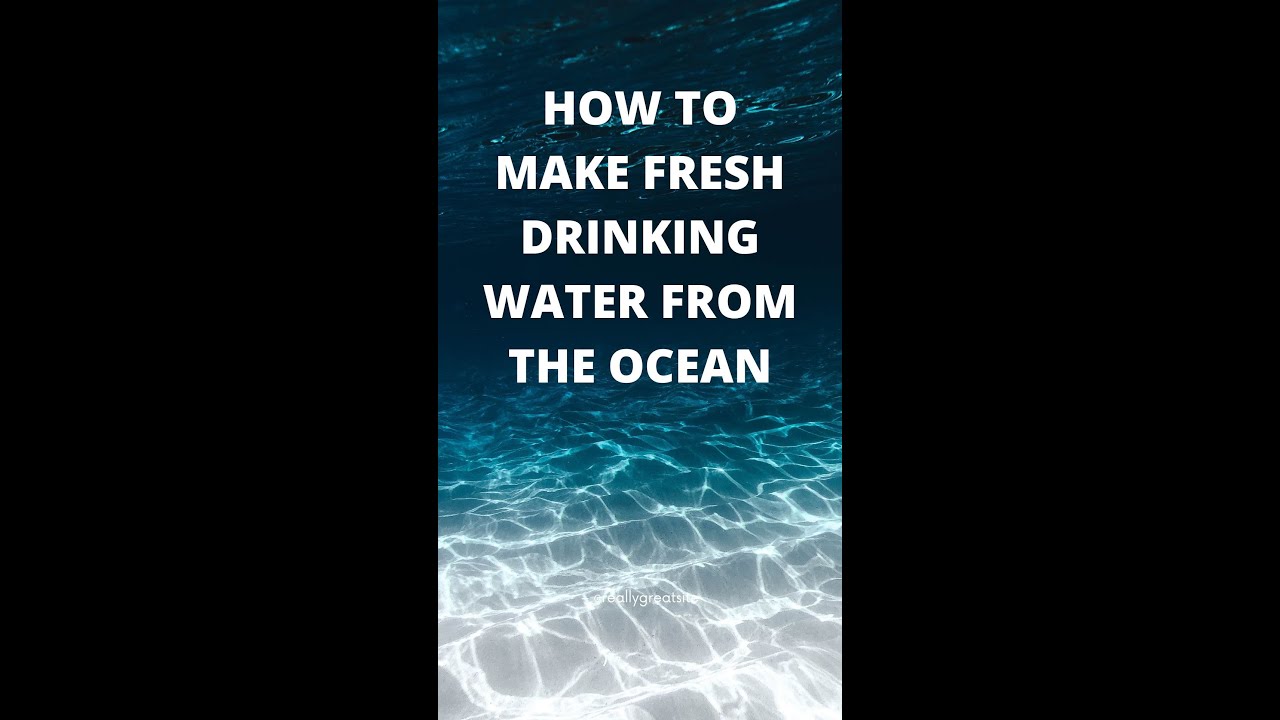 HOW TO MAKE FRESH DRINKING WATER FROM THE OCEAN, LIVING ON A BOAT #shorts