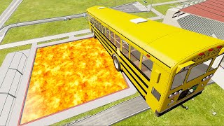 TOP 100 School Bus Jumps & Crashes BeamNG.Drive