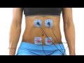 Abdominal muscles electrode placement for compex muscle stimulators