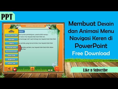 Tutorial Membuat  Animasi dan Desain  Menu  Navigasi Keren 