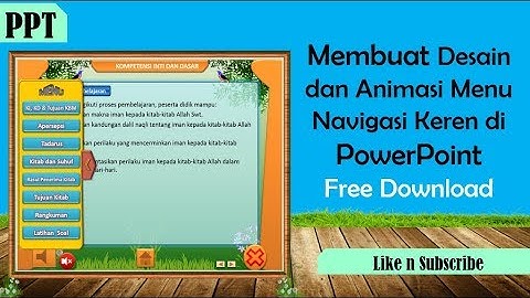 Tutorial Membuat Animasi dan Desain Menu Navigasi Keren pada Powerpoint
