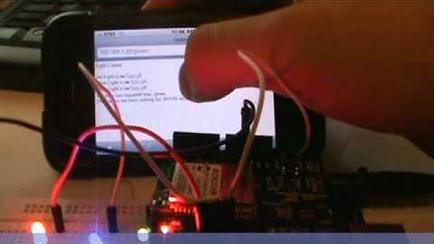 Control LEDs over wifi network using Arduino and WiShield