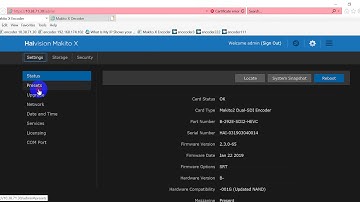 config Haivision makito encoder public internet