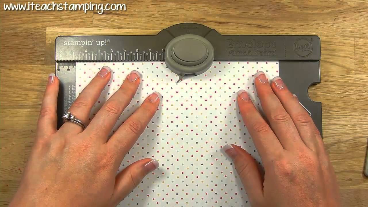 Envelope Punch Board from Stampin' Up! Make Your Own Custom Envelopes