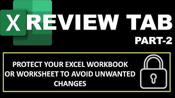Ms Excel Review Tab Part 2- Protect Your Excel