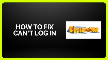 How To Fix Can’t Log In In Fishdom 2025! Tutorial