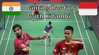 Ginting and Kidambi play an impressive game | Crazy match - Badminton Trickshots 2021 by Badminton Trick Shots 184,687 views 2 years ago 8 minutes, 49 seconds