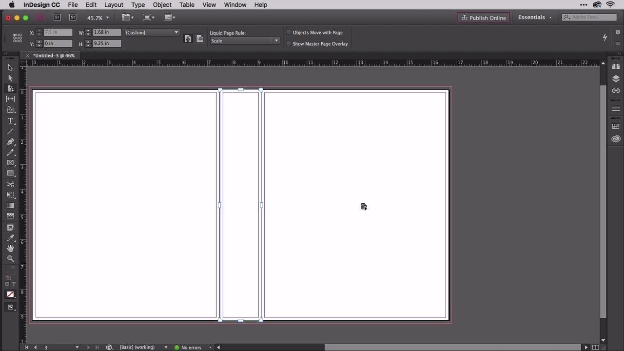 Building A Book Cover In Indesign With 3 Up Layout Of Cover Spine And Back Cover Youtube