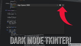 Custom Dark Mode Title Bars in Tkinter!