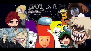 My Hero Voice Actors Play: Among Us VR: Funny Moments! (MHA VRC)