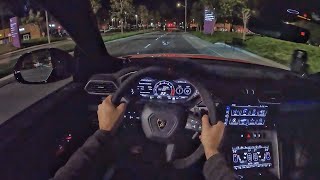 2023 Lamborghini Urus Performante POV Night Drive (3D Audio)(ASMR)