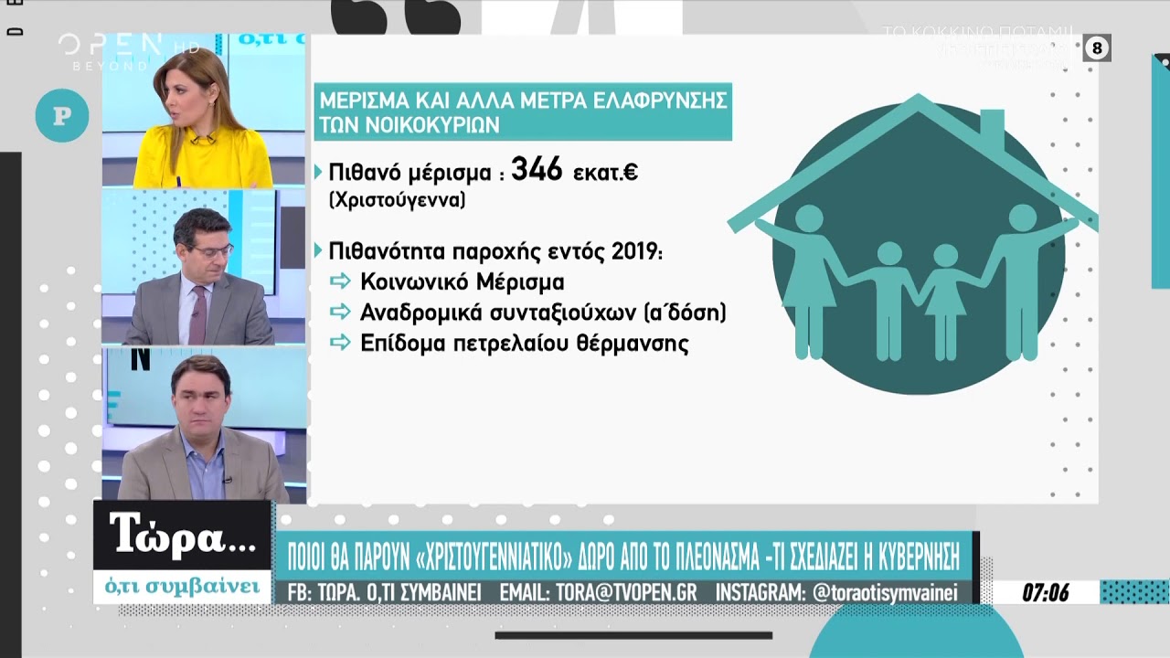 Ποιοι θα πάρουν «Χριστουγεννιάτικο» δώρο από το πλεόνασμα - Τώρα Ό,τι Συμβαίνει 12/10/2019 | OPEN TV openload