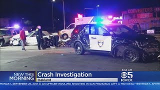 Oakland Police Cruiser Crashes While Responding To Call; 3 Injured