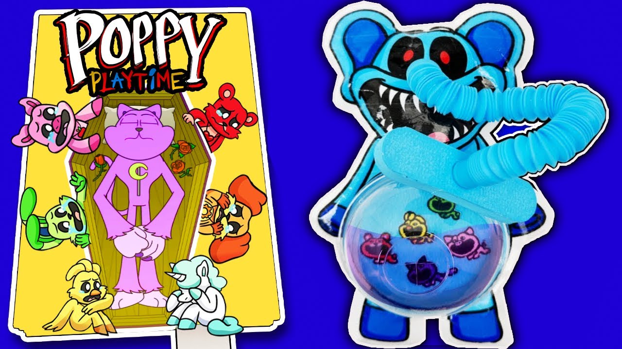 DIY🐱🦄Making Poppy Playtime Chapter 3 Game Book🐻🐰🦄（+Smiling Critters Squishy)