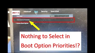 No Boot Priorities on Laptop/PC Fix! (ENG SUB)