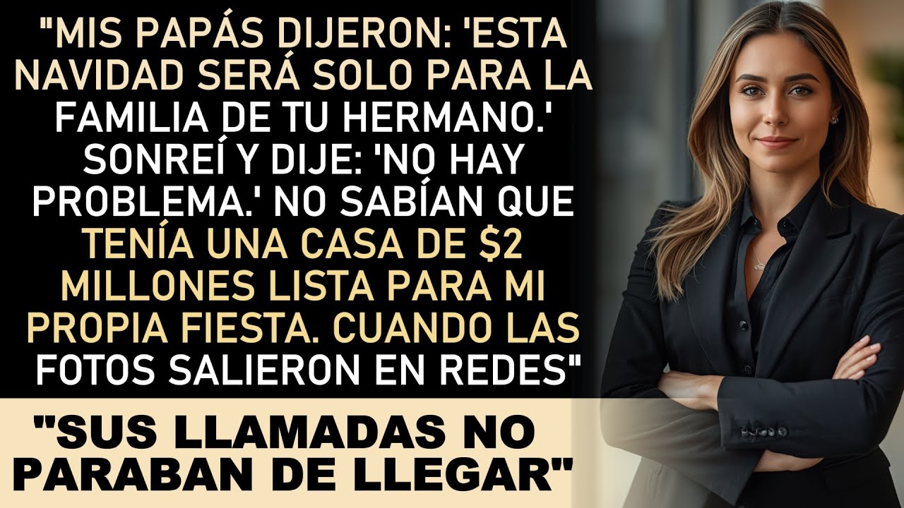 MIS PAPÁS DIJERON QUE LA NAVDAD SERÍA SOLO PARA LA FAMILIA DE MI HERANO ASÍ QUE HICE MI POPIA FIETA