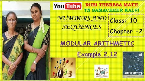 10thMaths _Samacheer Kalvi _Numbers&Sequences _Modular Arithmetic _Example2.12