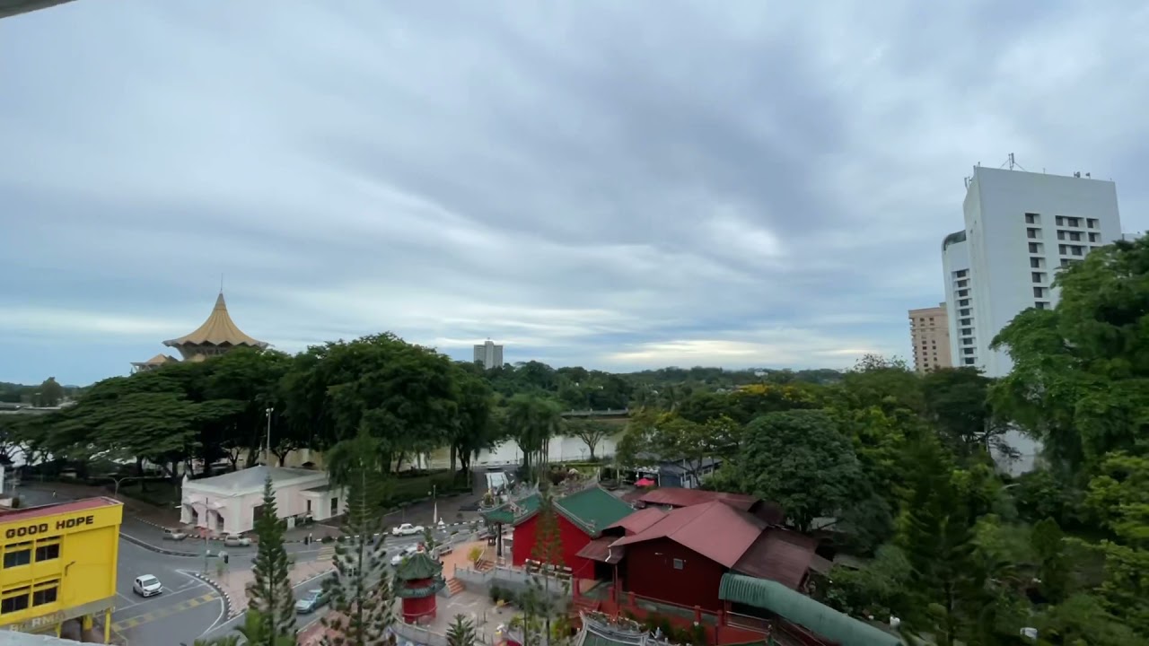 Minutemorning 15 July 21 Cloudy Sky View From Harbour View Hotel In Kuching City Timelapse Kuching Youtube