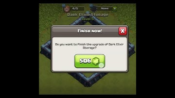 Upgrade Of Dark Elixir Storage Level 1 To Max | Clash Of Clans #viral #shorts