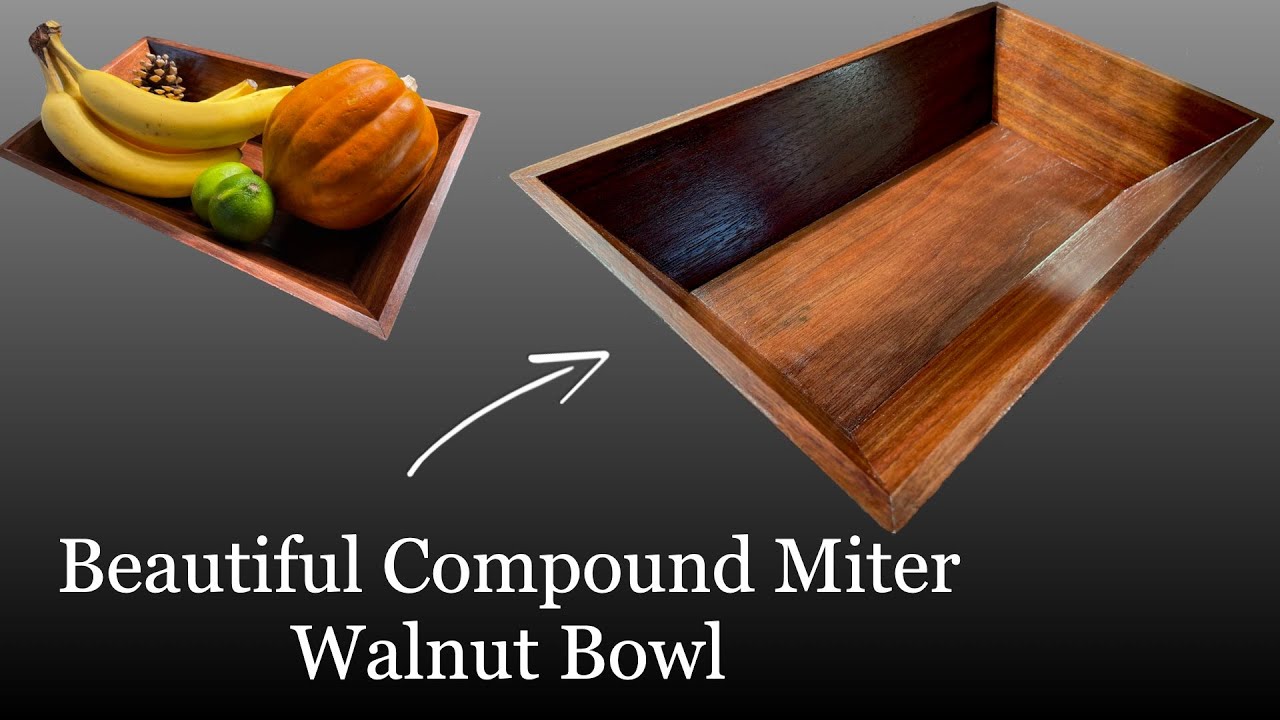 How To Make A Wooden Bowl with NO LATHE - It Holds STUFF!