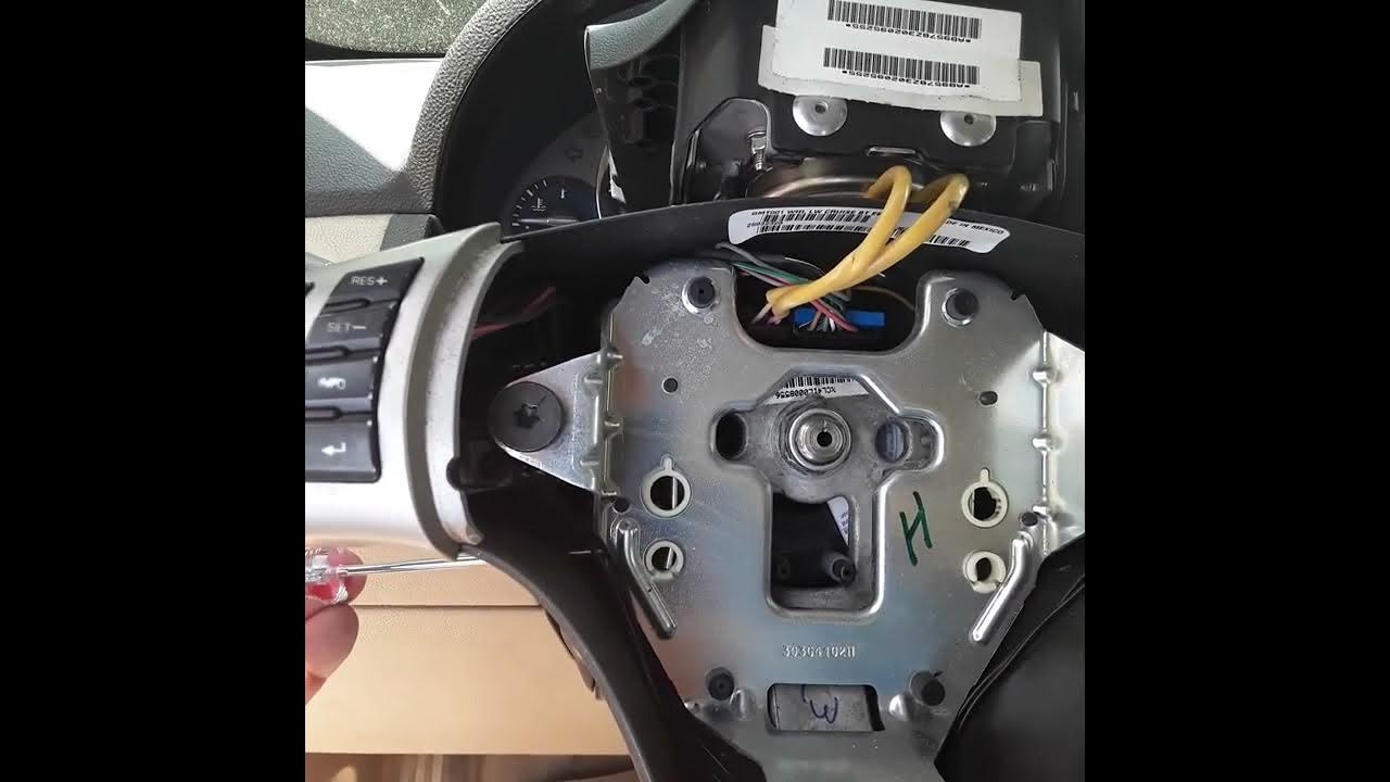 HHR replace cruise control switch and remove air bag tip. YouTube