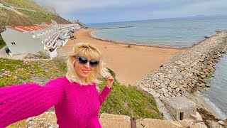 [4K] My Life in Gibraltar | Sandy Bay Beach Walk | British Overseas Territory