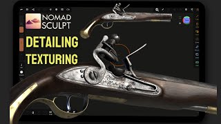 Hard Surface Detailing, Texturing | Nomad Sculpt Tutorial [Full process explained]