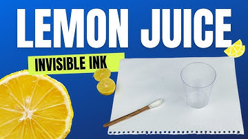 Invisible INK with Lemon Juice | Amazing Experiment | SolutionInn